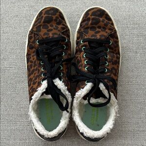 Cole Haan Leopard Print Sneakers with Black Laces